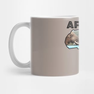 African Wildlife Continent Collage Mug